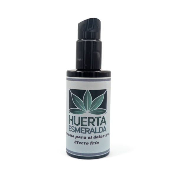 Crema CBD para el dolor efecto frío Huerta Esmeralda Crema CBD para el dolor efecto frío alivio muscular 3% - Huerta Esmeralda